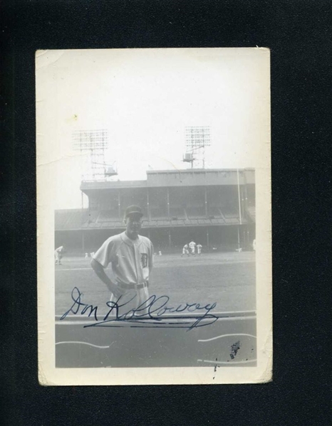 DON KOLLOWAY 1952 Detroit Tigers SIGNED Photo (d.1994)