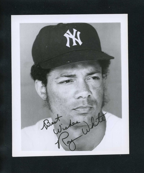 1965-79 New York Yankees ROY WHITE Vintage Wire Photo