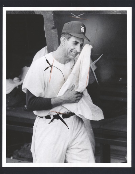 1961 Detroit Tigers DON MOSSI Home Run Grin Original News Photo Type 1