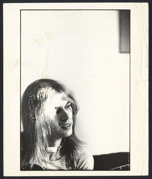 1970s YES Steve Howe Oversize Original Photo BRITISH PROGRESSIVE ROCK BAND hdp