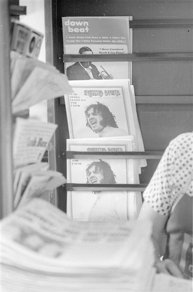 Lot (3) 1969 NEWSSTAND W/ ROLLING STONE & DOWNBEAT MAGAZINES Orig 35mm Negatives