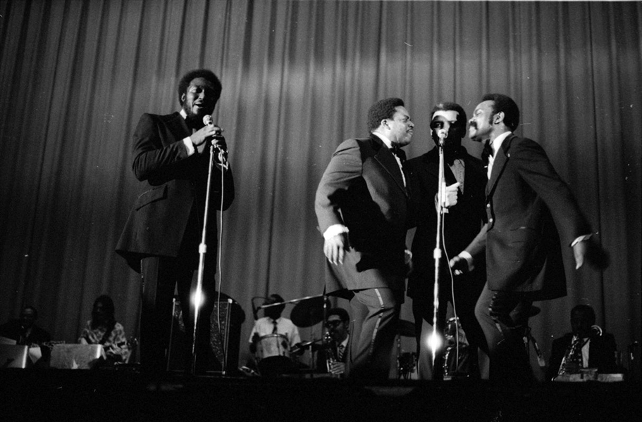 Lot of (2) 1960s THE MOONGLOWS Original 35mm Photo Negatives VOCAL GROUP bn