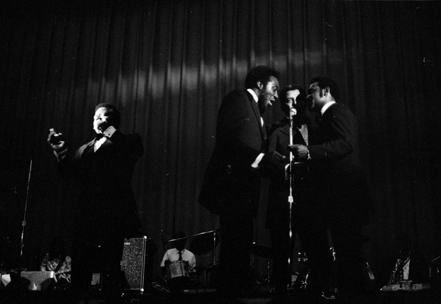 Lot of (2) 1960s THE MOONGLOWS Original 35mm Photo Negatives VOCAL GROUP bn