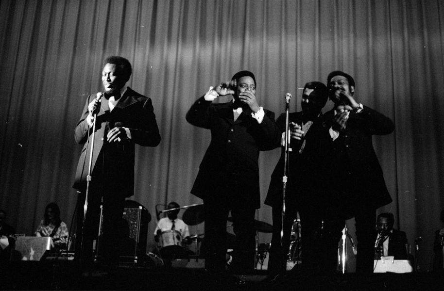 Lot of (2) 1960s THE MOONGLOWS Original 35mm Photo Negatives VOCAL GROUP bn