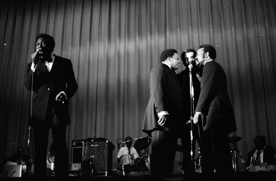 Lot of (2) 1960s THE MOONGLOWS Original 35mm Photo Negatives VOCAL GROUP bn