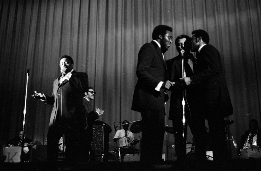 Lot of (2) 1960s THE MOONGLOWS Original 35mm Photo Negatives VOCAL GROUP bn