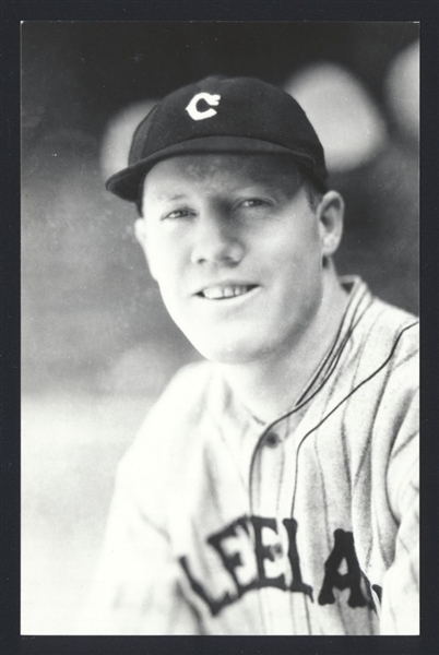 WILLIS HUDLIN Real Photo Postcard RPPC 1929-34 Cleveland Indians George Burke 