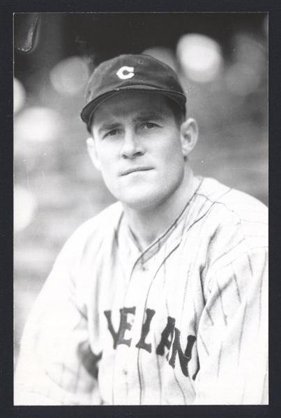 DICK PORTER Real Photo Postcard RPPC 1929-34 Cleveland Indians George Burke 