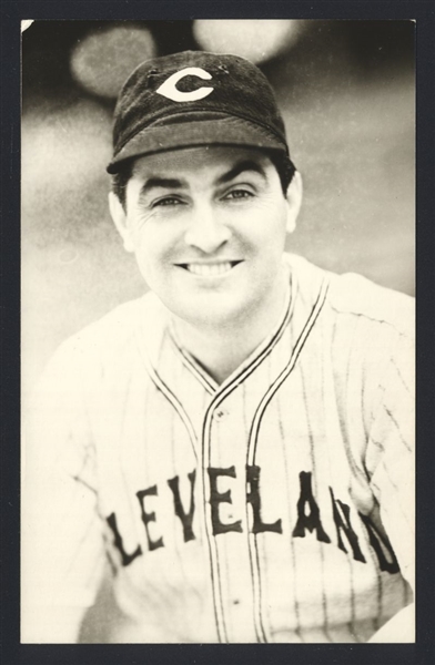 EARL WHITEHILL Real Photo Postcard RPPC 1937-38 Cleveland Indians George Burke 