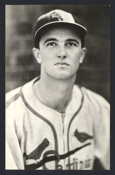 HOWIE POLLET Real Photo Postcard RPPC 1941 St. Louis Cardinals George Burke 