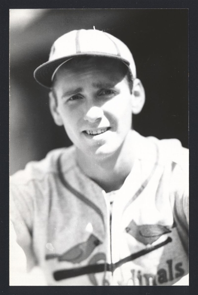 KEN RAFFENSBERGER Real Photo Postcard RPPC 1939 Cardinals George Burke 