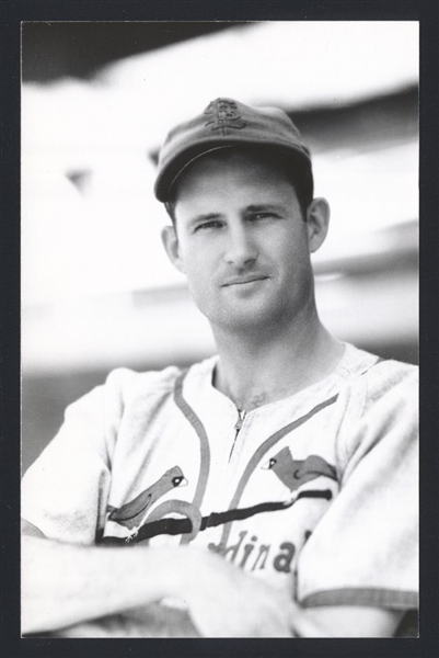 JACK RUSSELL Real Photo Postcard RPPC 1940 St. Louis Cardinals George Burke 