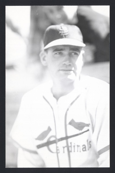 WALTER SESSI Real Photo Postcard RPPC 1946 St. Louis Cardinals George Burke 