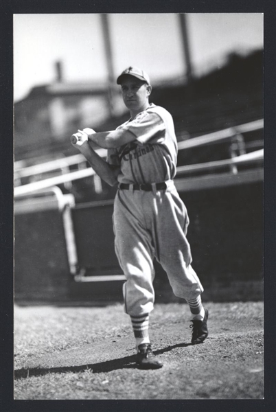 ENOS SLAUGHTER Real Photo Postcard RPPC 1939 St. Louis Cardinals George Burke 