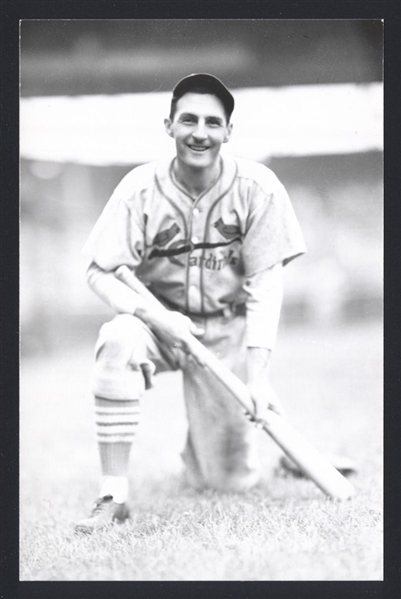 JOE STRIPP Real Photo Postcard RPPC 1938 St. Louis Cardinals George Burke 