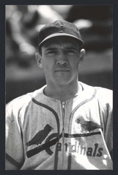 COAKER TRIPLETT Real Photo Postcard RPPC 1941 St. Louis Cardinals George Burke 