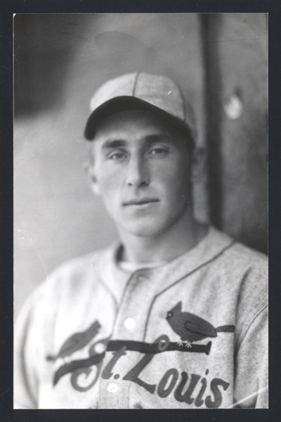 CHARLIE WILSON Real Photo Postcard RPPC 1932 St. Louis Cardinals George Burke 