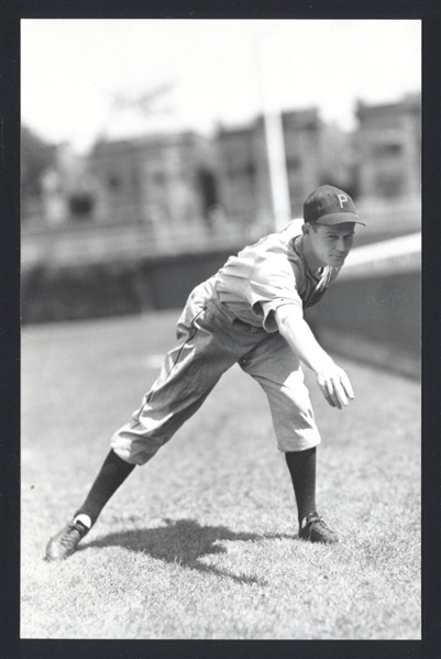 CHARLIE FRYE Real Photo Postcard RPPC 1940 Philadelphia Phillies George Burke 