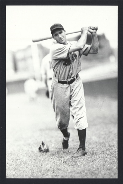 ROY HUGHES Real Photo Postcard RPPC 1939-40 Philadelphia Phillies George Burke 