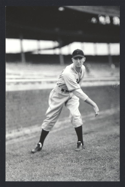 TOMMY HUGHES Real Photo Postcard RPPC 1941 Philadelphia Phillies George Burke 