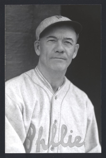 NEWT HUNTER Real Photo Postcard RPPC 1933 Philadelphia Phillies George Burke 