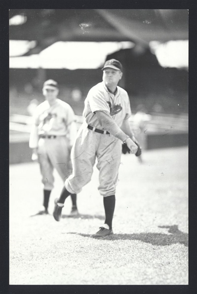 SI JOHNSON Real Photo Postcard RPPC 1940-41 Philadelphia Phillies George Burke 