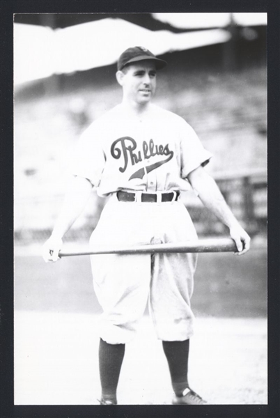 ERNIE SULIK Real Photo Postcard RPPC 1936 Philadelphia Phillies George Burke 