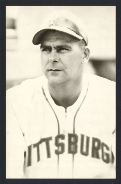 RAY STARR Real Photo Postcard RPPC 1944-45 Pittsburgh Pirates George Burke 