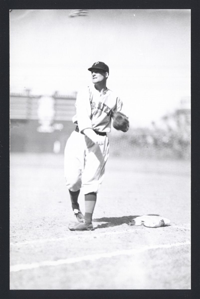 GUS SUHR Real Photo Postcard RPPC 1939 Pittsburgh Pirates George Burke 