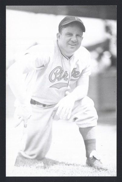 GEORGE C SUSCE Real Photo Postcard RPPC 1939 Pittsburgh Pirates George Burke 