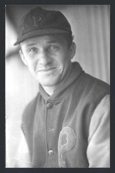 STEVE SWETONIC Real Photo Postcard RPPC 1929-33 Pittsburgh Pirates George Burke 