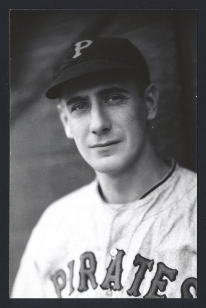 BILL V SWIFT Real Photo Postcard RPPC 1933-37 Pittsburgh Pirates George Burke 