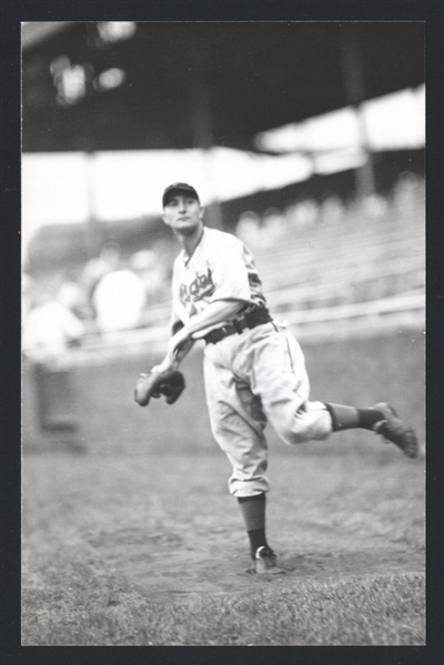 PAUL WANER Real Photo Postcard RPPC 1938 Pittsburgh Pirates George Burke 