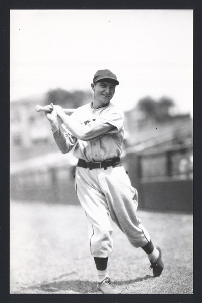 PAUL WANER Real Photo Postcard RPPC 1933-36 Pittsburgh Pirates George Burke 