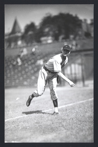 JOHNNY WELCH Real Photo Postcard RPPC 1935 Pittsburgh Pirates George Burke 