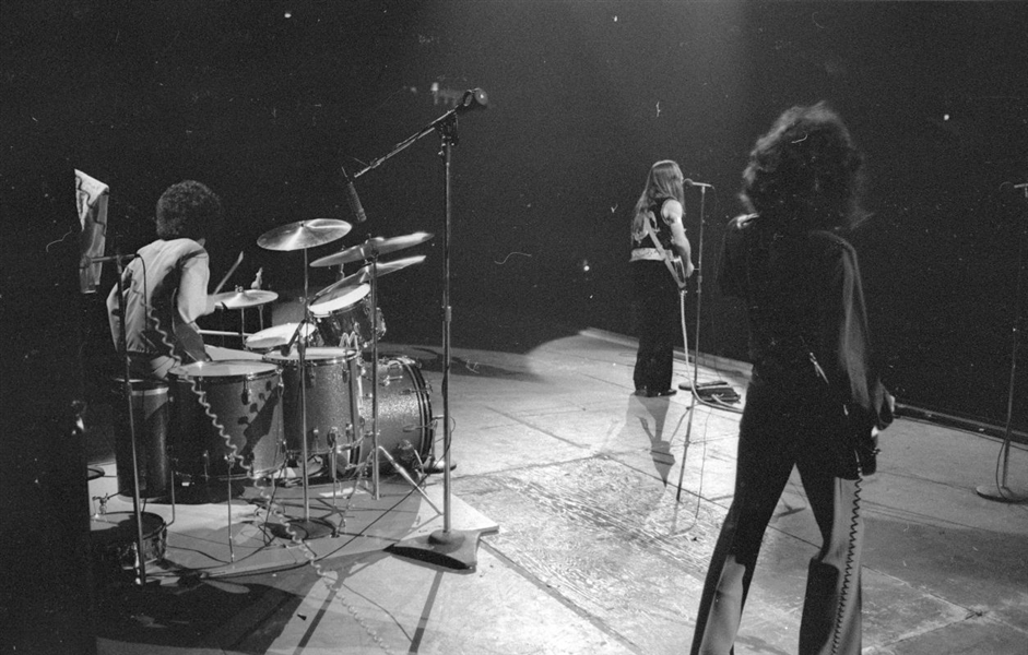 Strip of (3) 1970s GRAND FUNK RAILROAD Live Original 35mm Photo Negatives bn