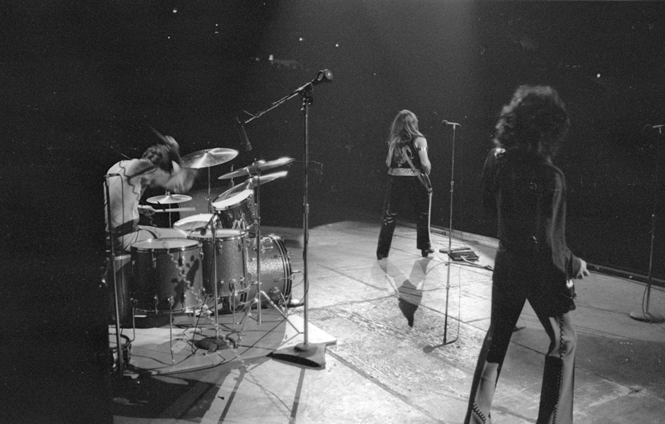 Strip of (3) 1970s GRAND FUNK RAILROAD Live Original 35mm Photo Negatives bn