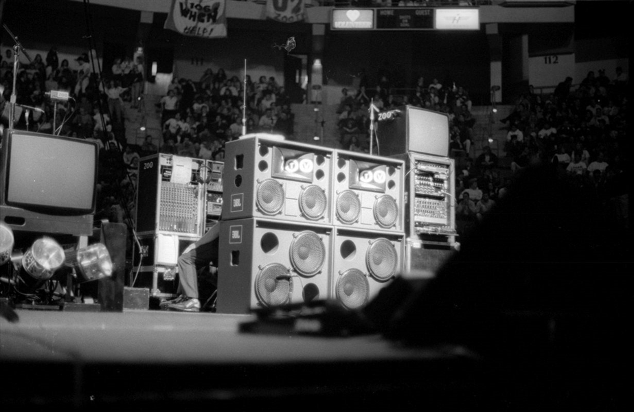 Lot of (6) 1990s CROWD & SOUND EQUIPMENT of U2 Original 35mm Photo Negatives bn