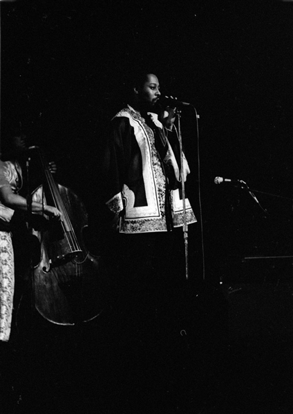 1971 LEON THOMAS Live On Stage Original 35mm Photo Negative JAZZ SINGER bn