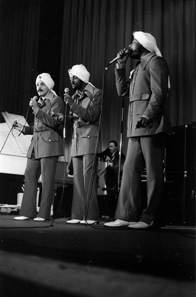 1971 THE TURBANS Live On Stage Original 35mm Photo Negative VOCAL GROUP bn