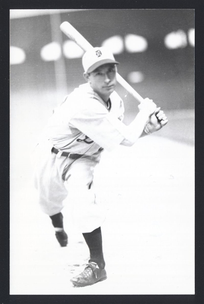 HEINIE SCHUBLE Real Photo Postcard RPPC 1935 Detroit Tigers George Burke 