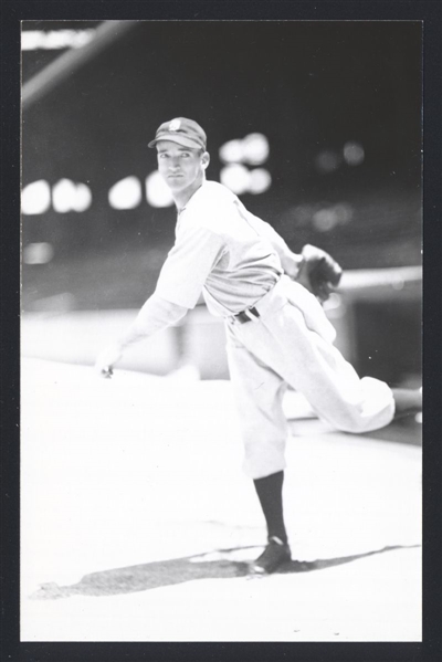 JOE SULLIVAN Real Photo Postcard RPPC 1935-36 Detroit Tigers George Burke 