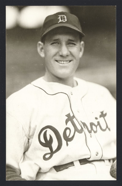 BOB SWIFT Real Photo Postcard RPPC 1944-50 Detroit Tigers George Burke 