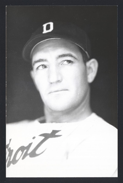 EARL WEBB Real Photo Postcard RPPC 1932-33 Detroit Tigers George Burke 