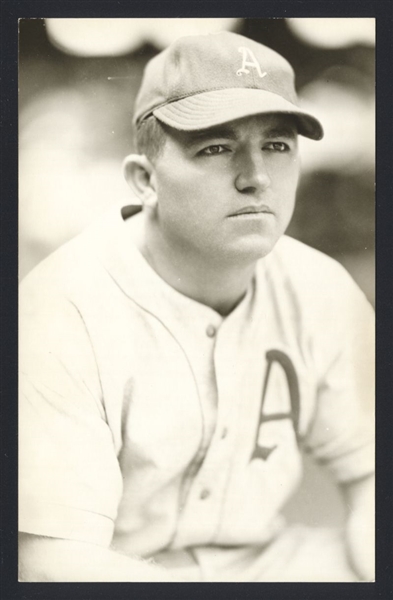 BILL McGHEE Real Photo Postcard RPPC 1944-45 Athletics George Burke 