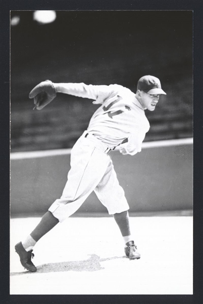 DAVE M SMITH Real Photo Postcard RPPC 1938 Philadelphia Athletics George Burke 