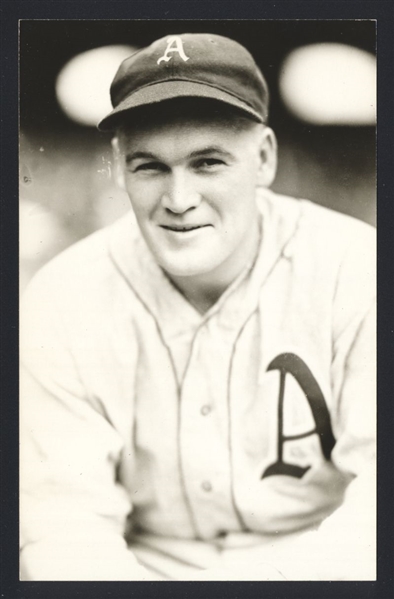 EDDIE SMITH Real Photo Postcard RPPC 1936-39 Athletics George Burke 