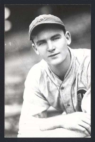 GEORGE TURBEVILLE Real Photo Postcard RPPC 1935-37 Athletics George Burke 