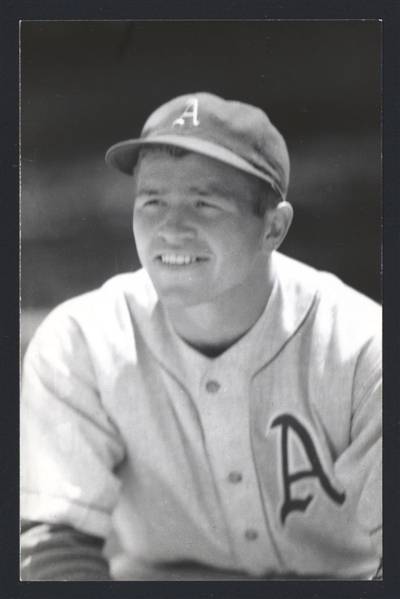 ELMER VALO Real Photo Postcard RPPC 1946 Philadelphia Athletics George Burke 