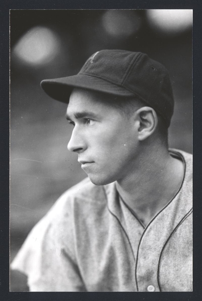 HAL WAGNER Real Photo Postcard RPPC 1937-44 Philadelphia Athletics George Burke 